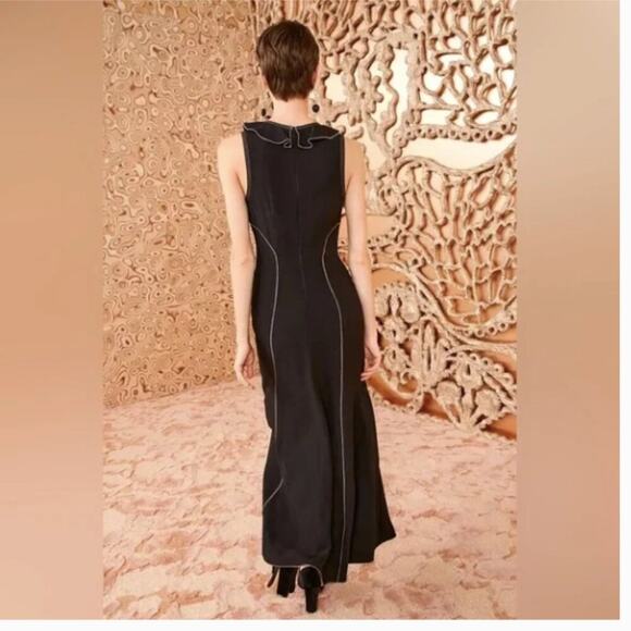 Ulla Johnson Lille Ruffle Maxi Black Dress 6 - Picture 7 of 7